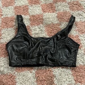 Tiger mist leather top